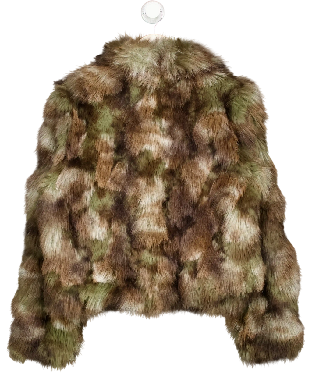 Rure Brown Fur Coat UK M