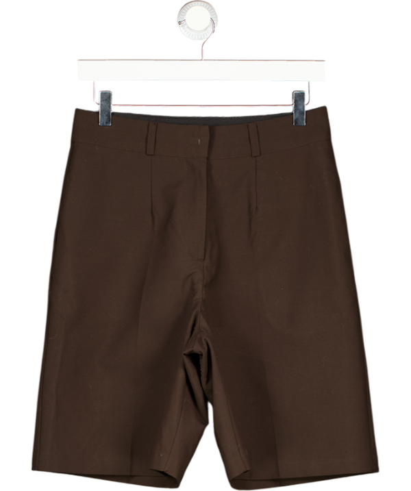 THE FRANKIE SHOP Chocolate Brown Shorts UK M