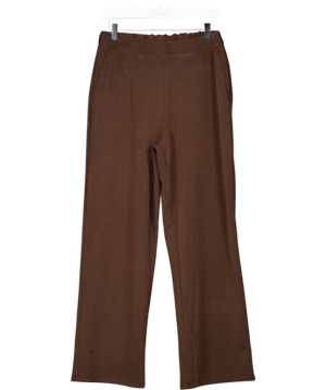 FRENCH CONNECTION Chocoalte Brown Elastic Waist Trousers UK M