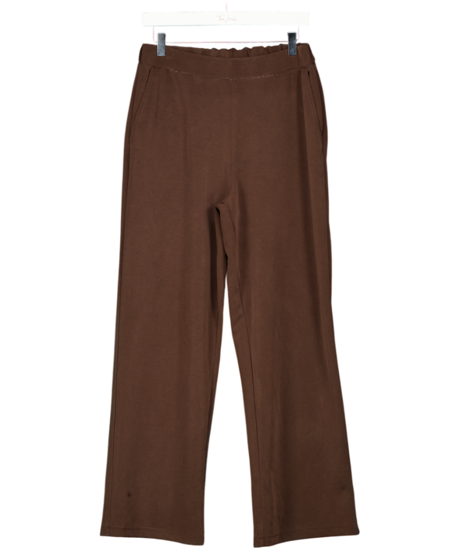 FRENCH CONNECTION Chocoalte Brown Elastic Waist Trousers UK M