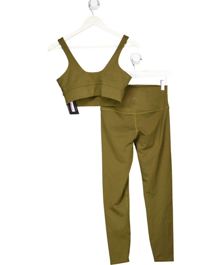 Varley Olive Green 2-piece Freesoft Bra And Leggings Set UK M