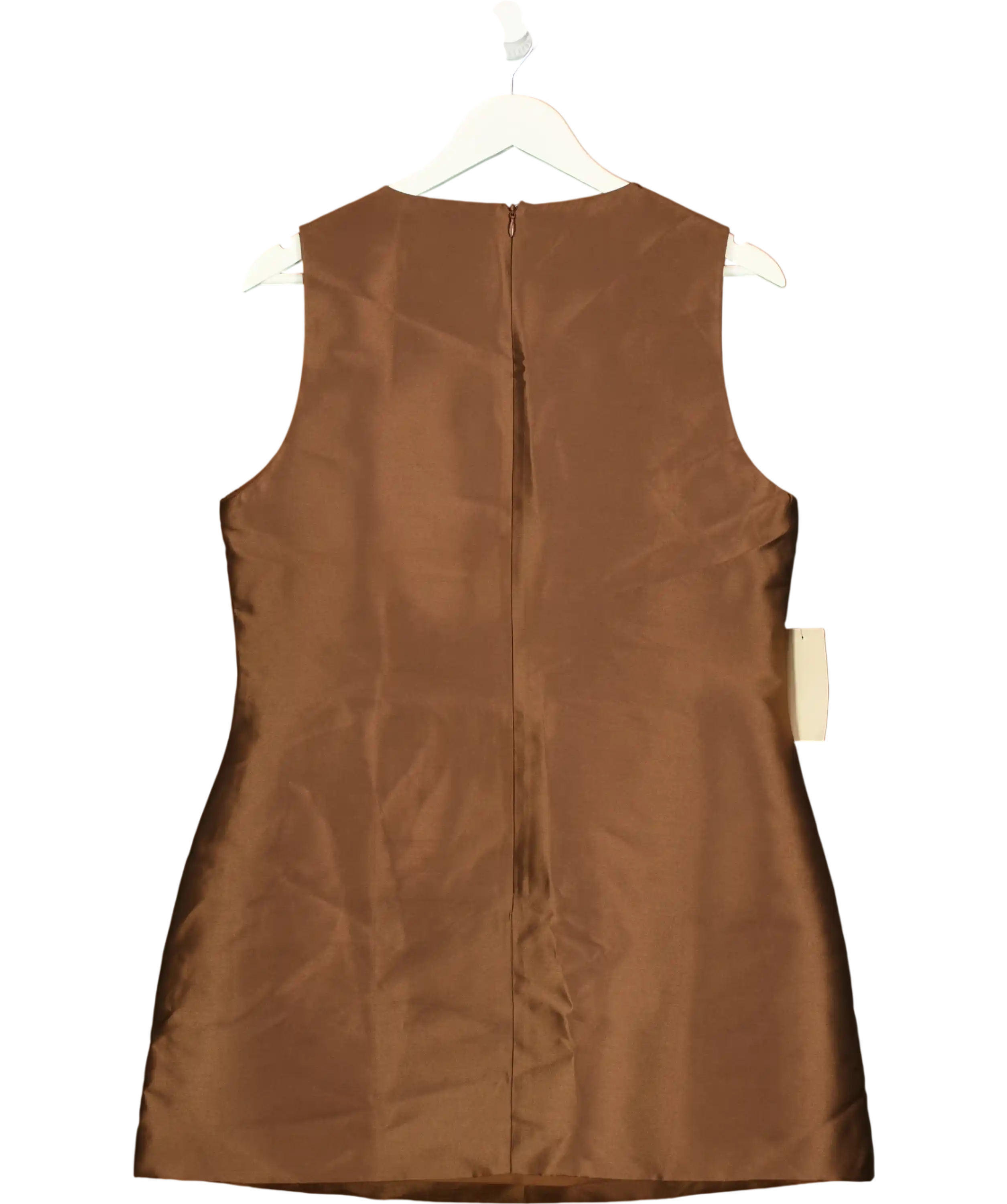 Odd Muse The Ultimate Muse Satin Shift Dress Brown UK L