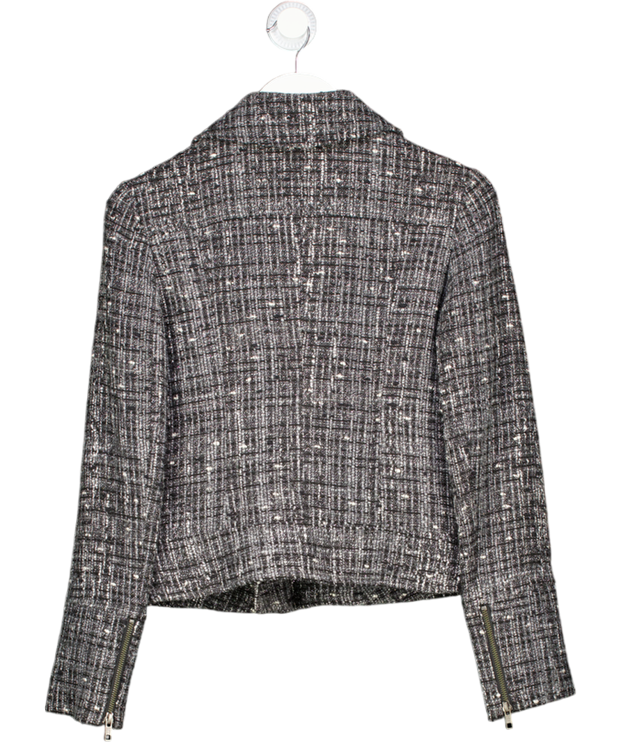 Mary Portas Grey Boucle Collared Jacket UK 10