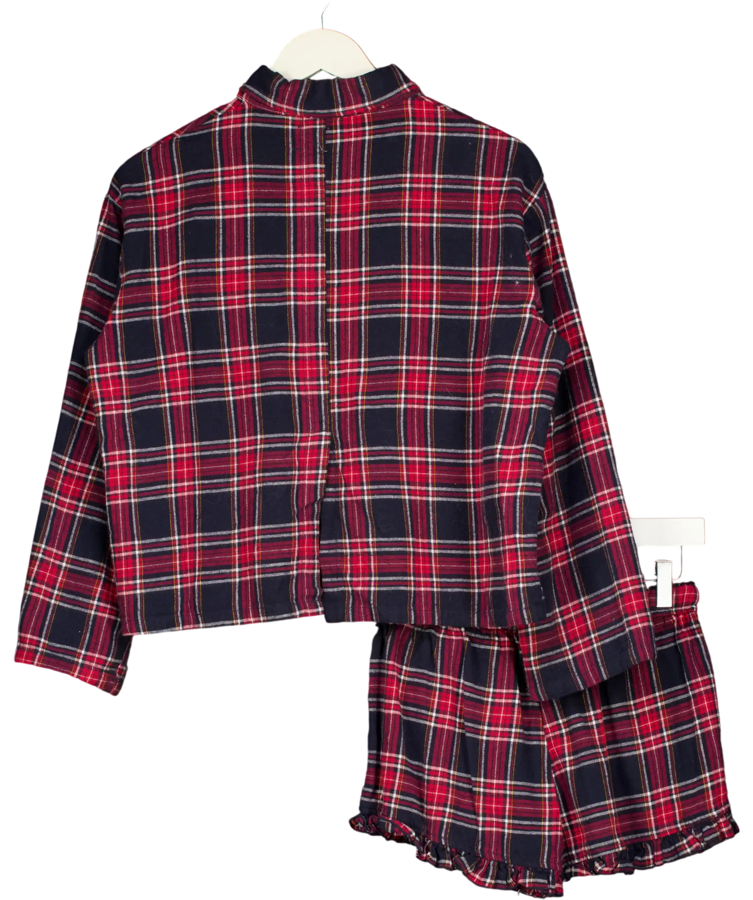 Sweet chilling Red Festive Plaid 3-piece Lounge Set UK S