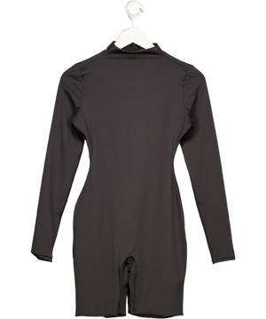 SKIMS Black All In One Long Sleeve Mid Thigh Jumpsuit UK S
