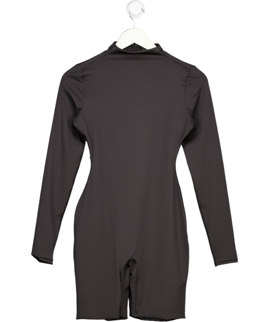 SKIMS Black All In One Long Sleeve Mid Thigh Jumpsuit UK S