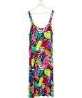 YOURS Multicoloured Floral Jersey Midi Dress UK 22 -24