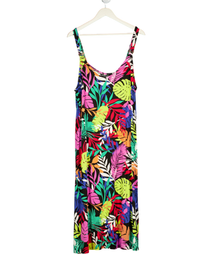 YOURS Multicoloured Floral Jersey Midi Dress UK 22 -24