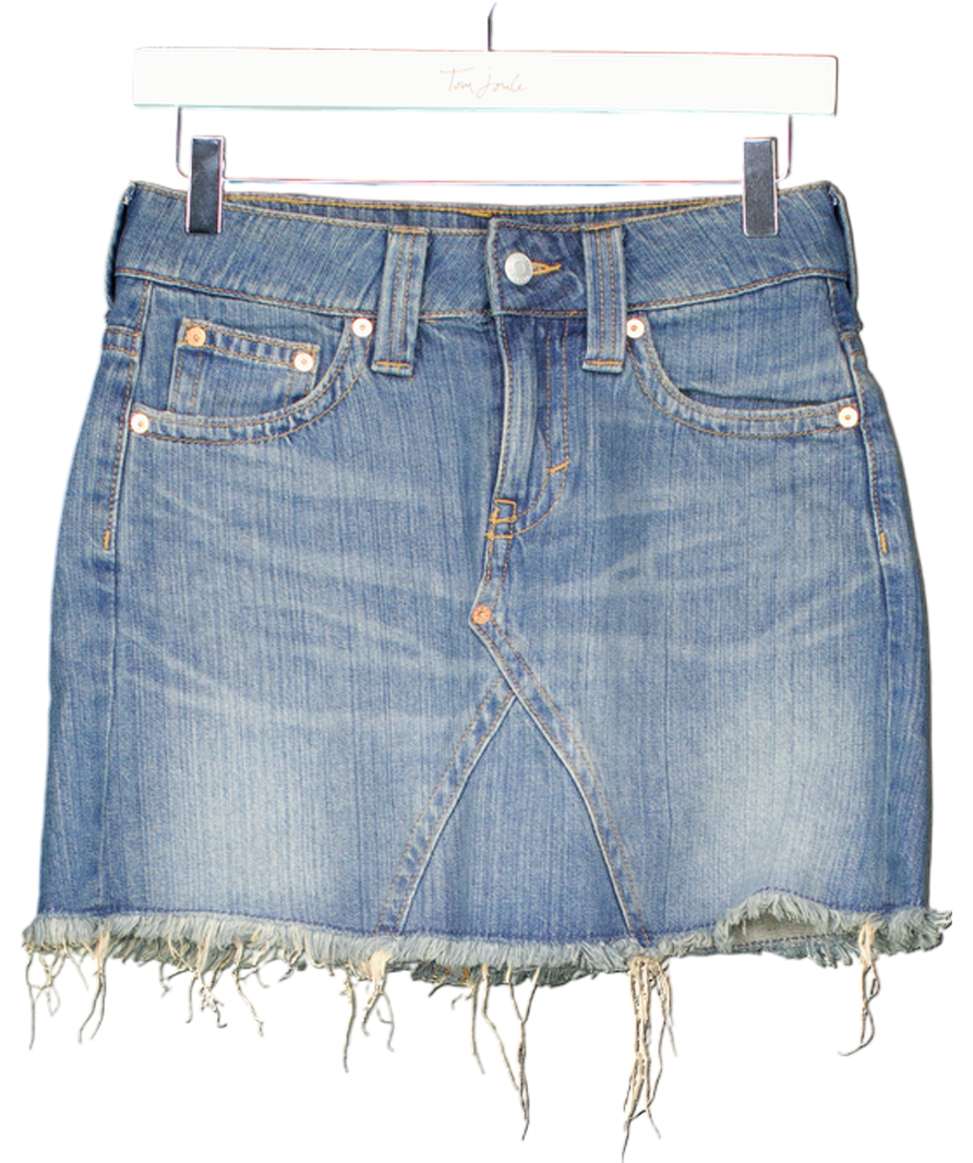 Weekday Denim Skirt In Blue UK 8