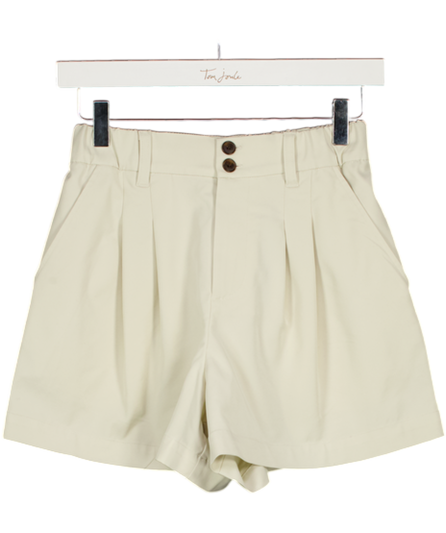 VARLEY Beige Tansy Woven Shorts UK XXS