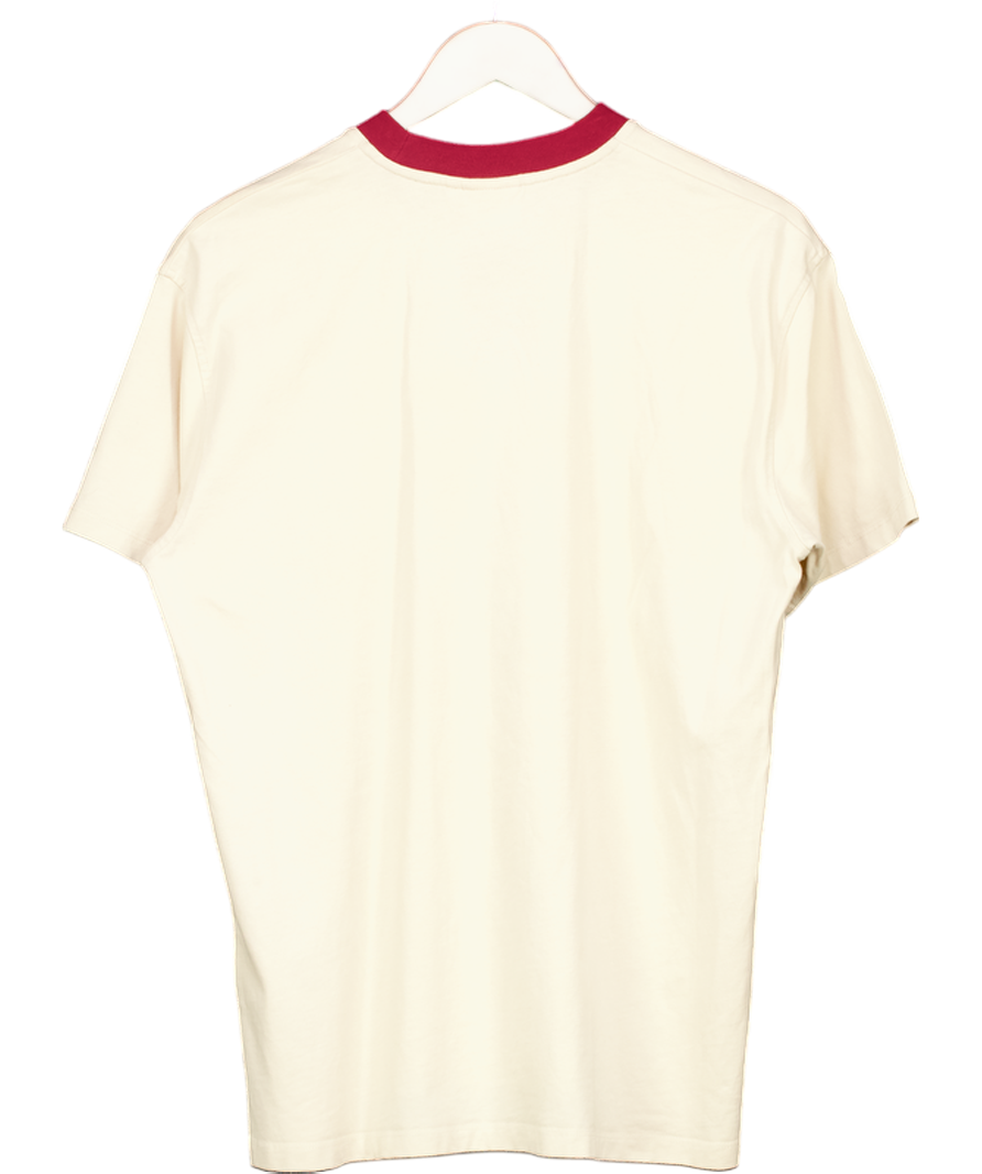 red run Beige Logo Oversized T-shirt UK S