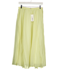 M&S Yellow Textured Midaxi Circle Skirt UK 10