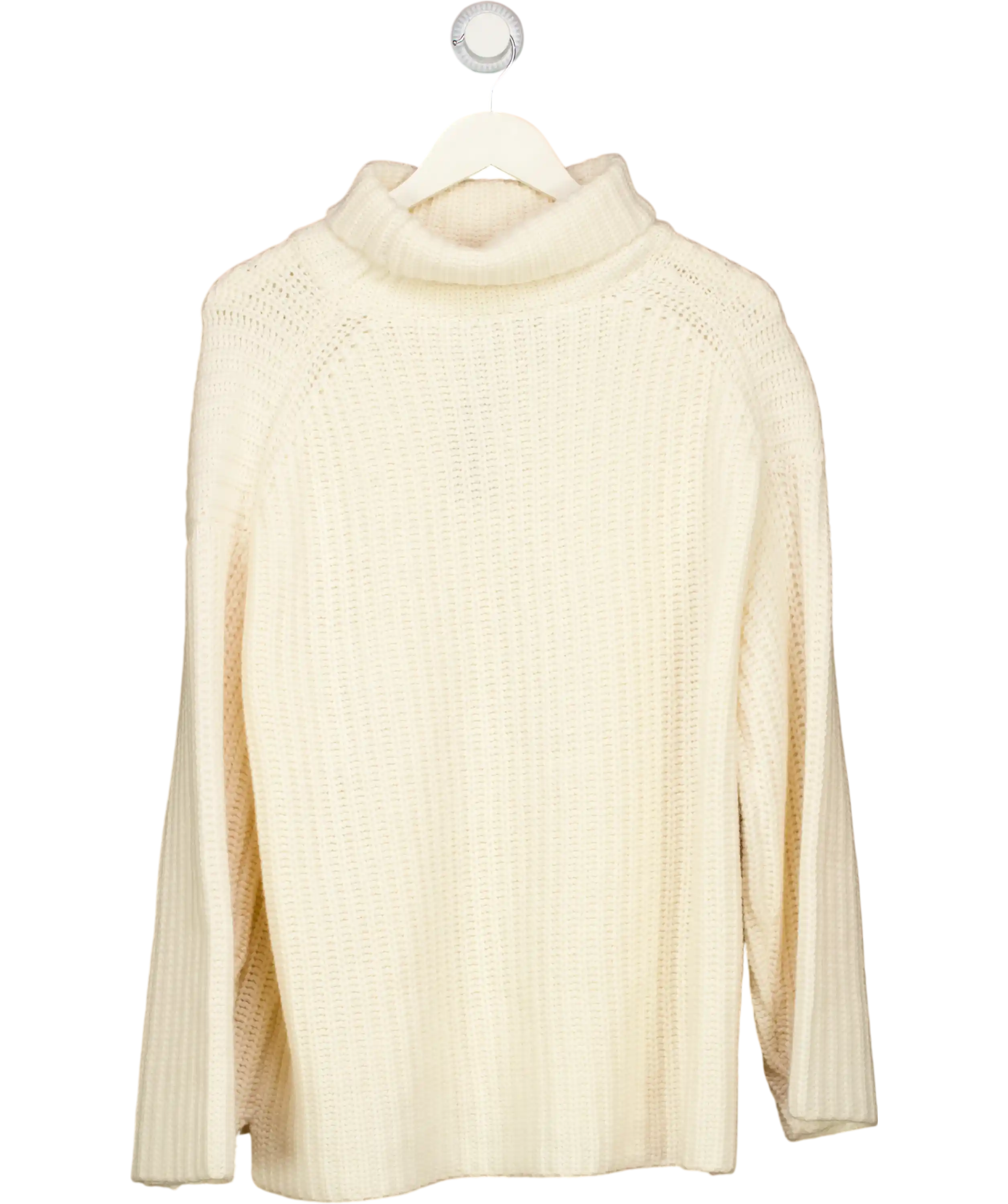 WYSE LONDON Cream Coralie Chunky Roll Neck Jumper - Ivory UK XL