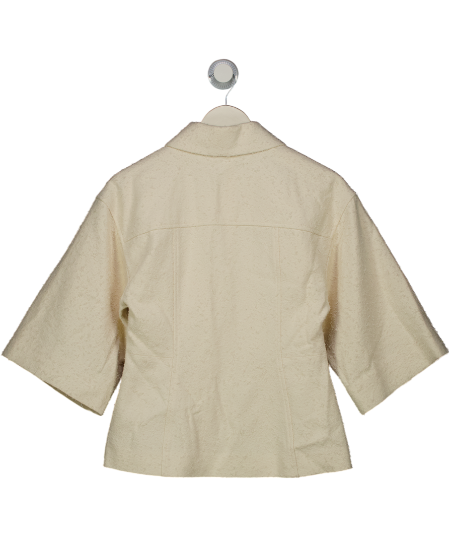 & Other Stories Cream Textured Jacket UK XS