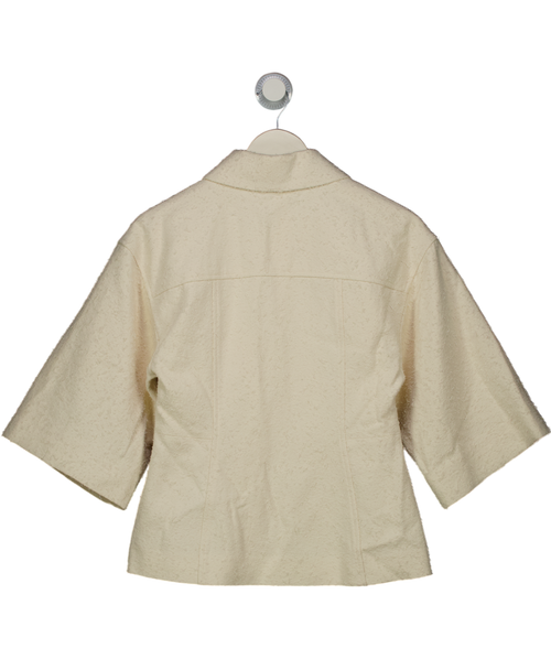 & Other Stories Cream Textured Jacket UK XS