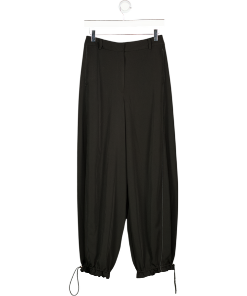 ASOS Black Balloon Trousers With Drawstring Cuff Detail UK 8