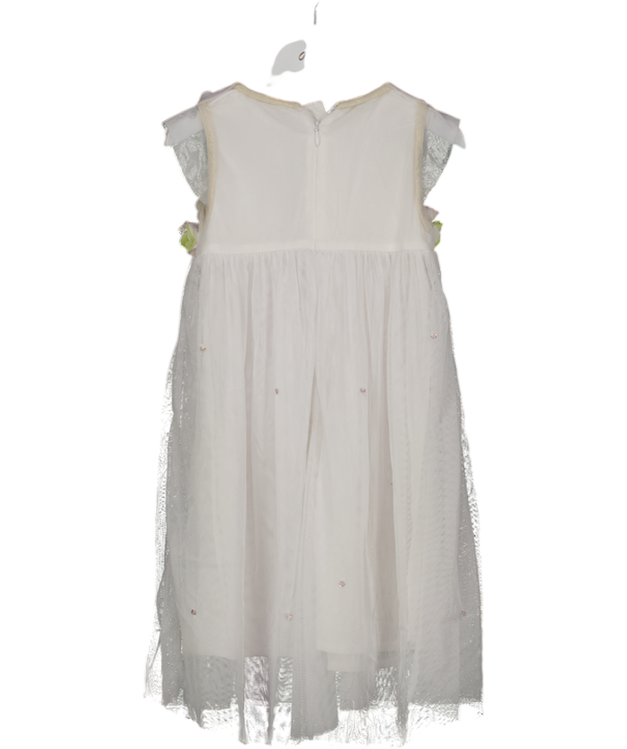 BILLIE BLUSH White Tulle Petal Bodice Dress 4 Years