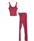 Meshki Red Alexandra Top And Callie Leggings UK XS
