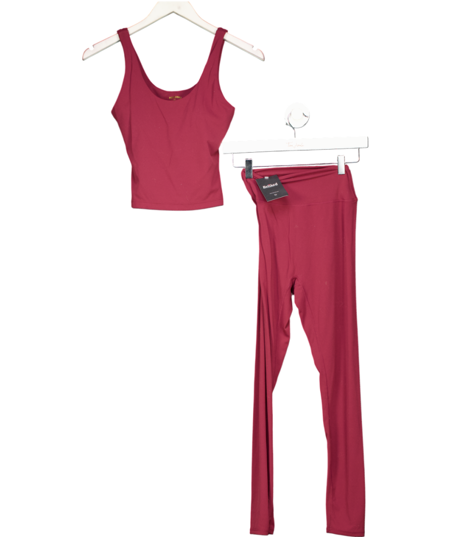 Meshki Red Alexandra Top And Callie Leggings UK XS