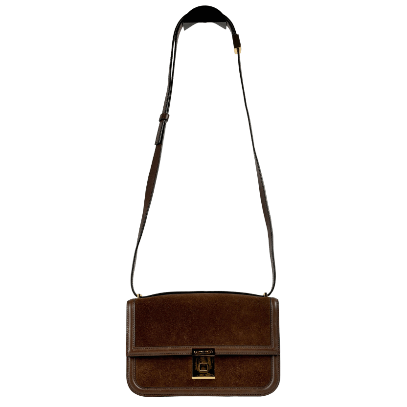 DEMELLIER LONDON Brown Paris Leather And Suede Cross-body Bag
