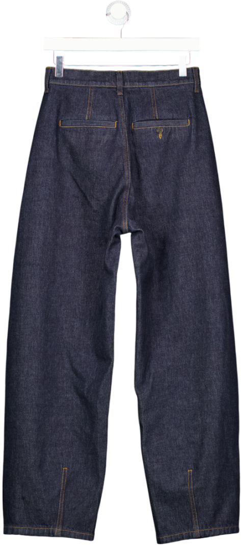 ARKET Dark Blue Barrel-leg Jeans UK 6