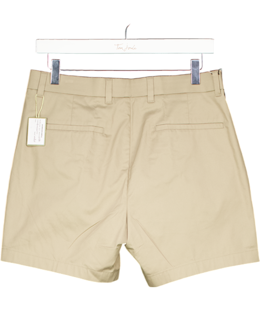 Autograph Beige Regular Fit Super Lightweight Chino Shorts W32