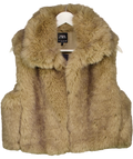 ZARA Beige Faux Fur Gilet UK S