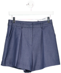 River Island Blue Denim Structured Shorts UK 6