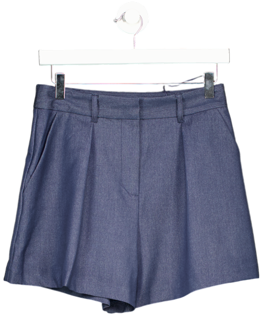 River Island Blue Denim Structured Shorts UK 6