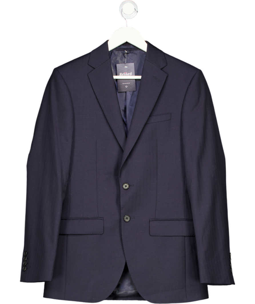 M&S Blue Regular Fit Machine Washable Suit Jacket UK 36" CHEST