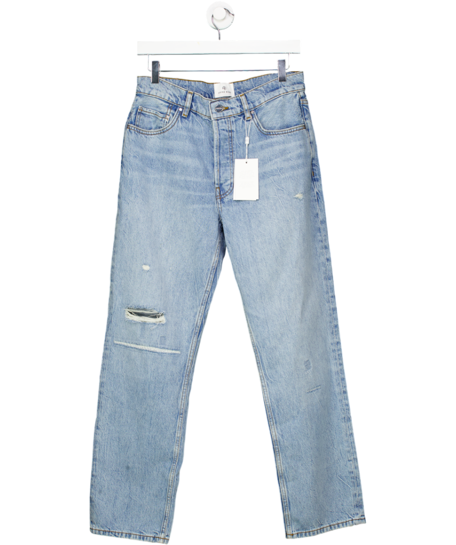 Anine Bing Classic Straight Leg Benson Jean Washed Blue W28