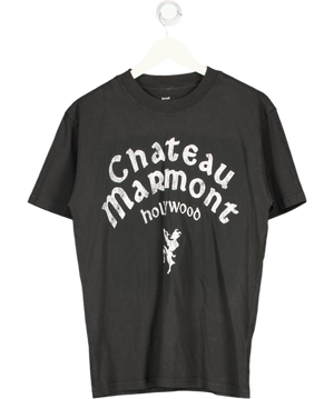 Black Chateau Marmont Boxy Washed T-shirt UK S