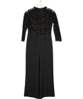 ZARA Woman Black Guipure Lace Top Jumpsuit UK M
