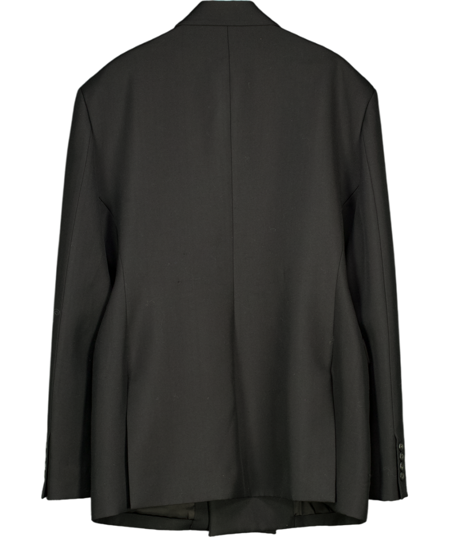 *SVG Black 100% Wool Asymmetric Oversize Blazer UK L