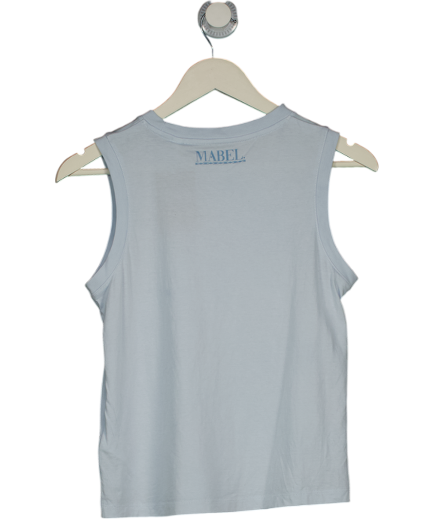 MABEL Baby Blue Sleeveless "breathe" Vest Top UK S