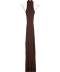 BOA Brown Shimmer Knit Maxi Dress UK XS