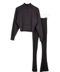 LULULEMON 2-piece Black Activewear Top (uk 8) And Leggings (uk 6) Set UK XS/S