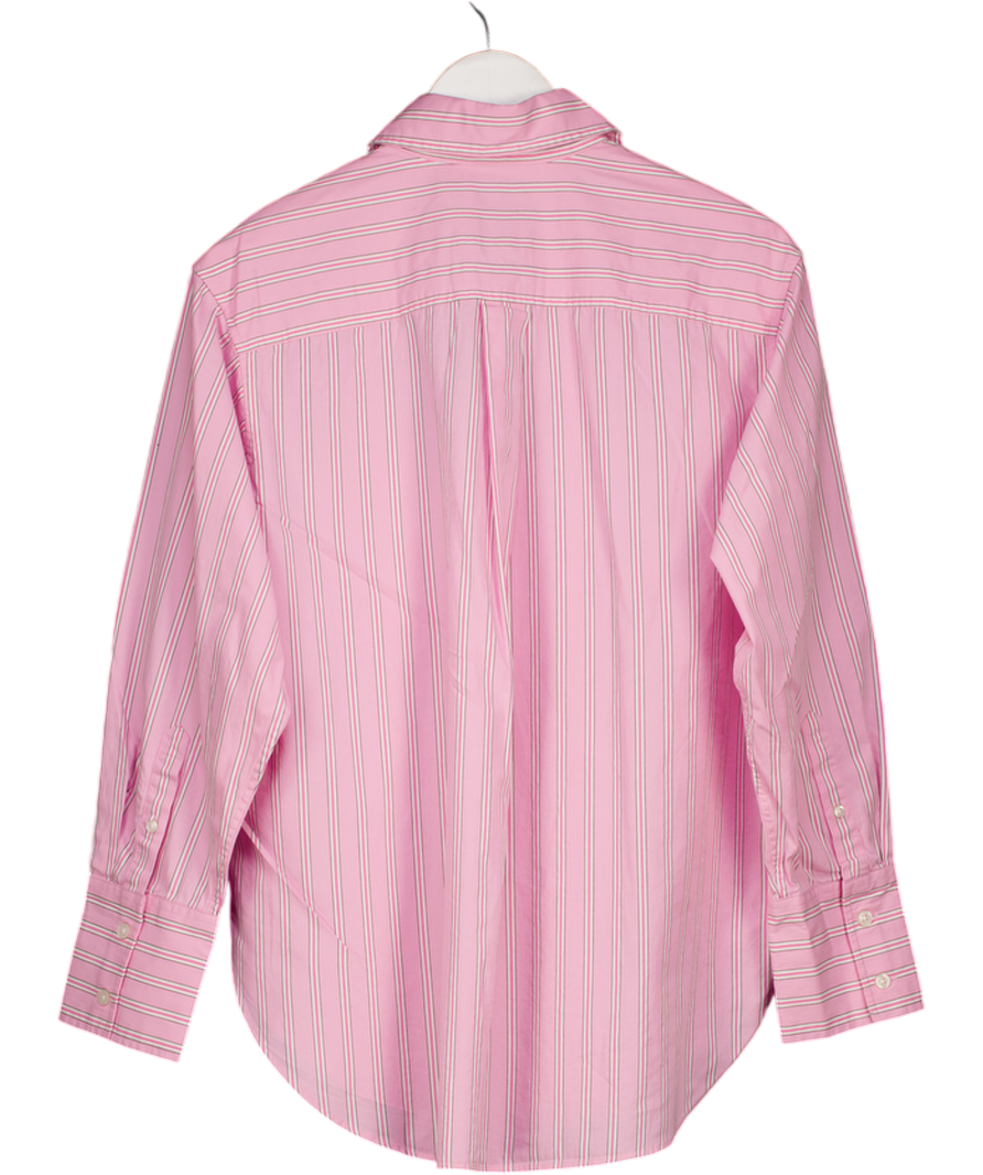 GAP Pink Stripe Poplin Oversized Shirt UK XS