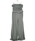 ASOS Grey Pinstripe Draped  Top Bandeau Jumpsuit UK 12