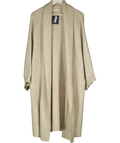 MANGO Cream Longline Knit Cardigan UK S