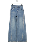 FABRIQUE Blue By Anna Pang Monroe Silver Back Pocket Jeans UK S