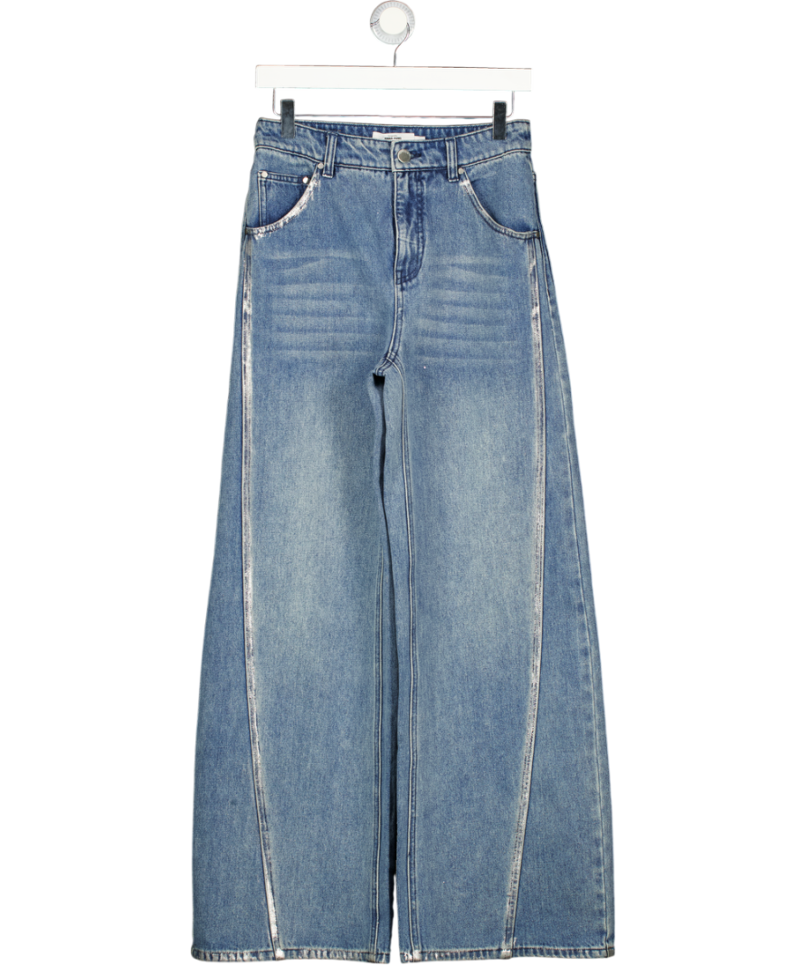 FABRIQUE Blue By Anna Pang Monroe Silver Back Pocket Jeans UK S
