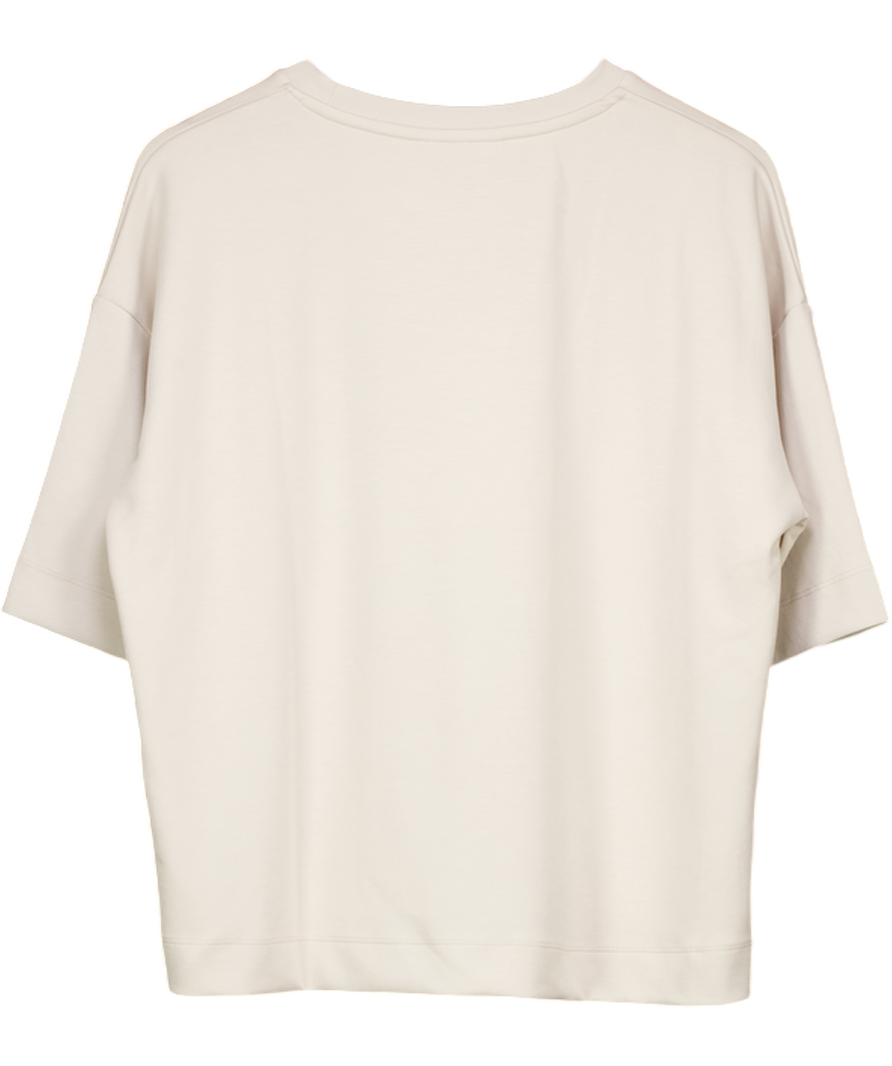 River Island Cream Premium Short Sleeve Boxy T-shirt UK M