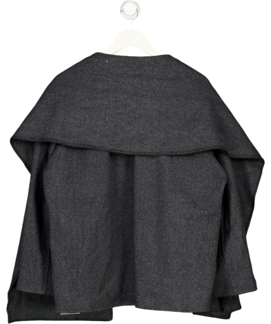OGL Super Soft Dark Grey Jacket With Scarf Neck UK M