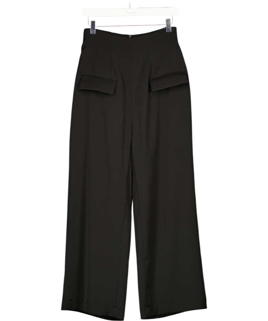 ODDMUSE Black High Wiast Wide Leg Trousers UK M