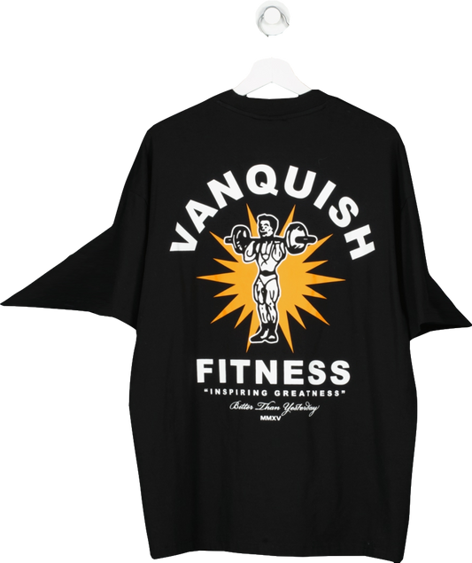 Vanquish Black Inspiring Greatness T Shirt UK L