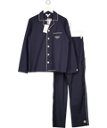 LE BRISTOL SOCIETY 2-piece Luxury Navy Blue Signature Pyjama Set UK S