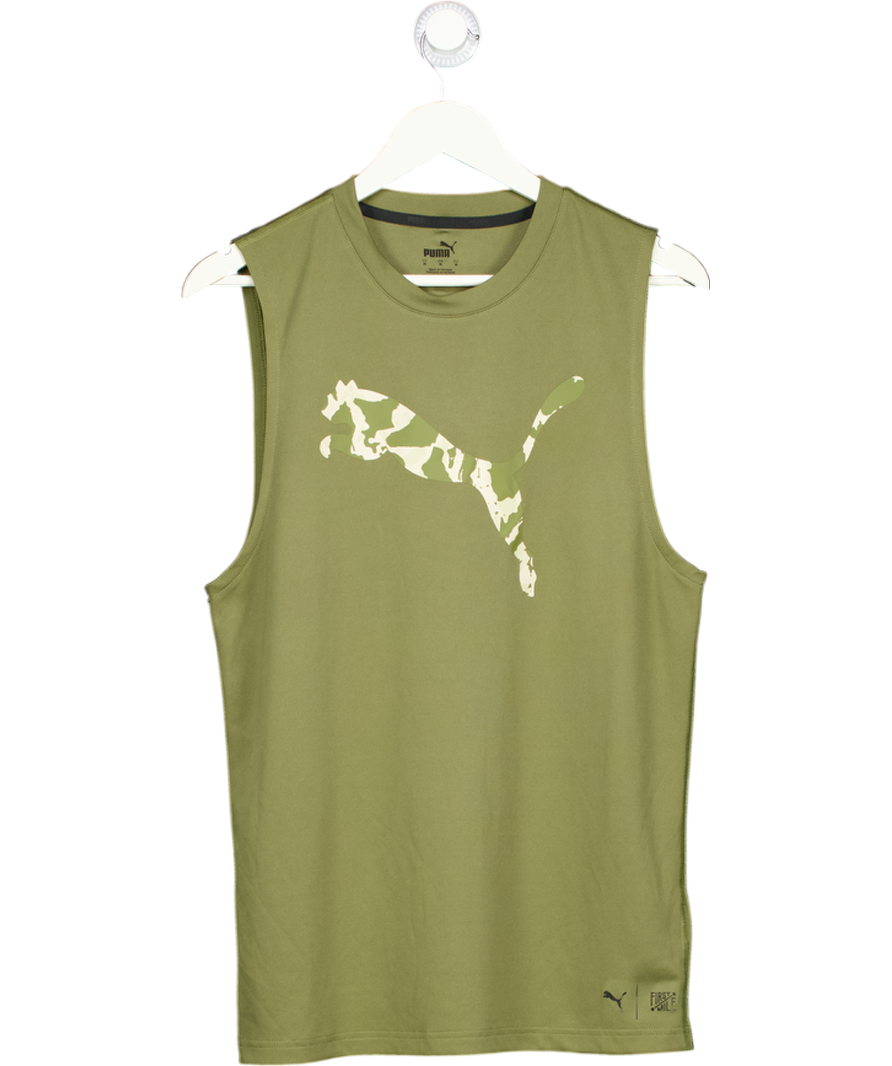 Puma Green Camo Training Vest UK M