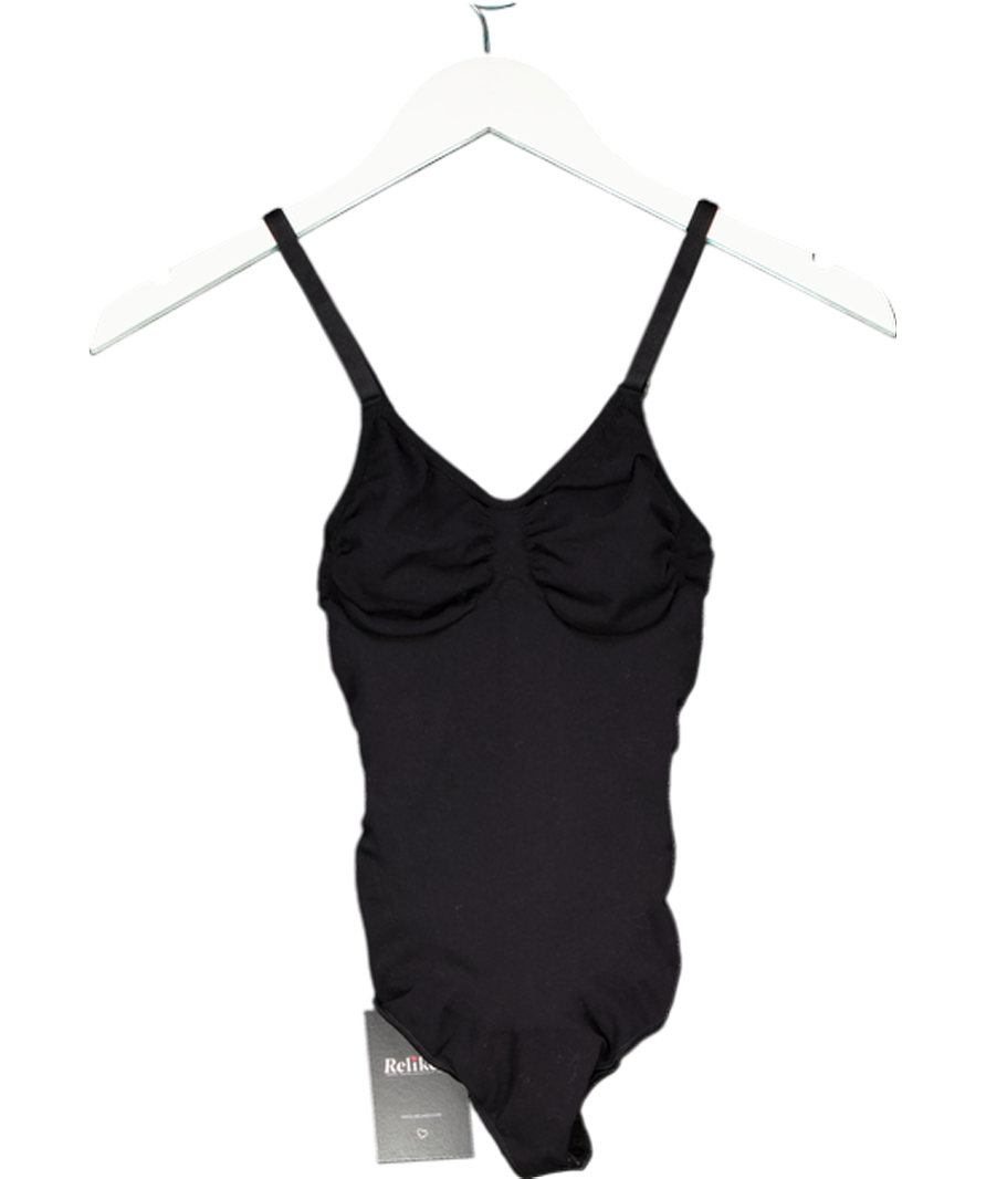 SKIMS Black Seamless Sculpt Thong Bodysuit - Onyx UK XXS-XS