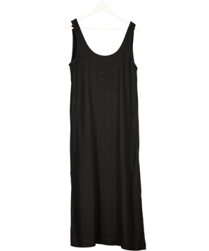 ASOS Black Scoop Neck Maxi Dress UK 10